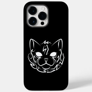 Gato Tribal Negro e Branco
