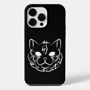 Gato Tribal Preto e Branco