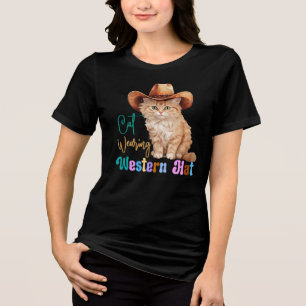 Gato Vestindo Chapéu Ocidental- 85246