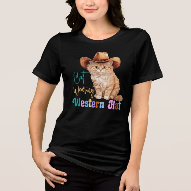 Gato Vestindo Chapéu Ocidental- 85246 (Frente)