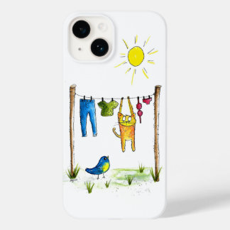 Gato Whimsic em uma Linha de Fechamento