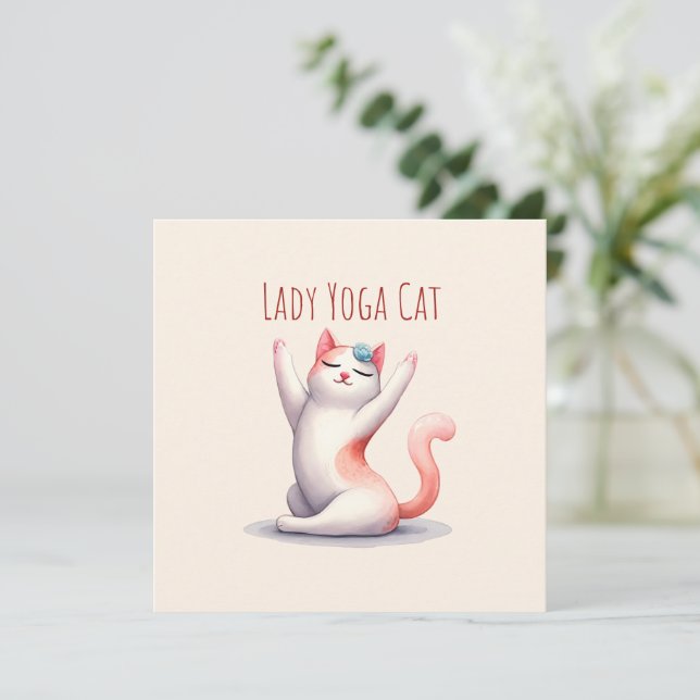 Gato Yoga Pose - Gato Lady Yoga (Em pé/Frente)