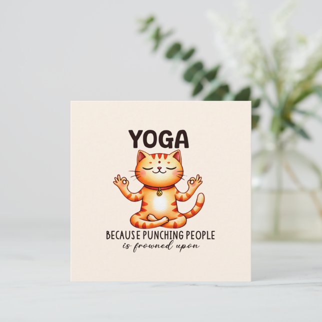 Gato Yoga Pose - Ioga Engraçada (Em pé/Frente)