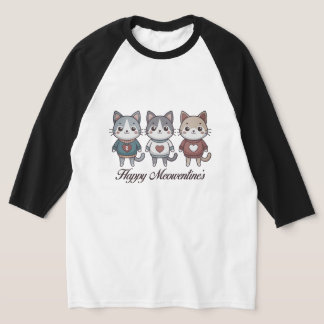 Gatos Antropomórficos Cons com Camisa Cardíaca