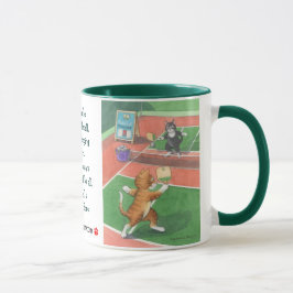 Gatos botão de Pickleball & caneca de Tony
