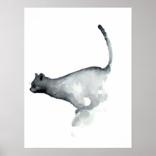 Gatos brancos do poster do gato mal-humorado