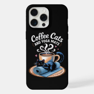 Gatos Café e Tapetes de Ioga Gato de Ioga Engraçad