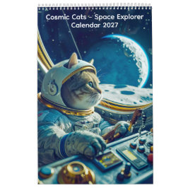 Gatos Cósmicos - Calendário Explorador Espacial