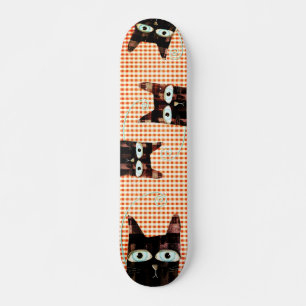 Gatos De 1/4" Mini Placa De Skateboard Rupydetequi