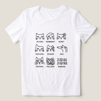 Gatos de Artistas Famosos Grade Minimalista Arte M