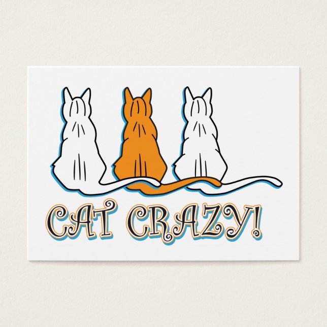 Gatos De Gato De Laranja Louco (Frente)