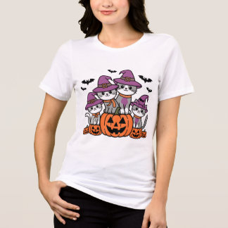 Gatos de Halloween em Pumpkins
