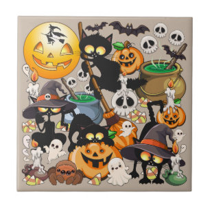 Gatos de Halloween Festa Divertida