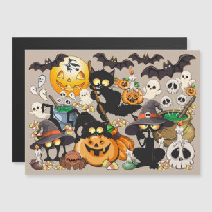 Gatos de Halloween Festa Divertida