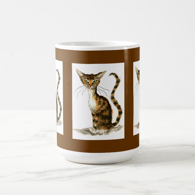 Gatos de mesa marrom com caneca alta (Centro)