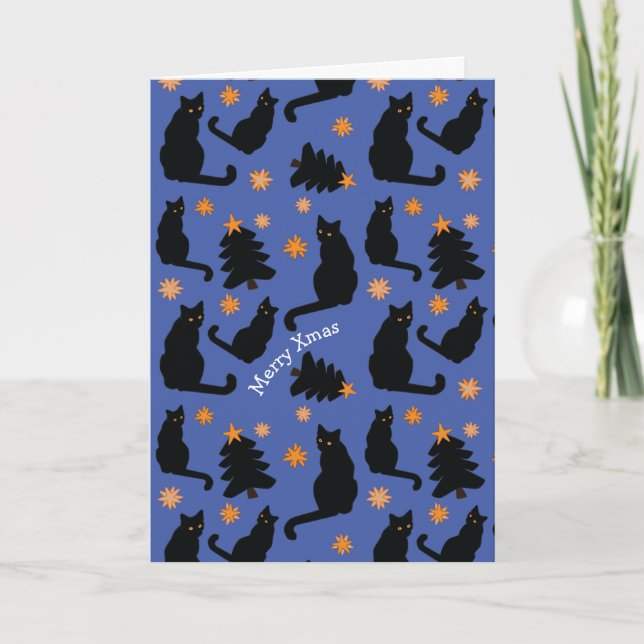 GATOS DE NATAL PERSONALIZÁVEIS CARTÃO (Frente)