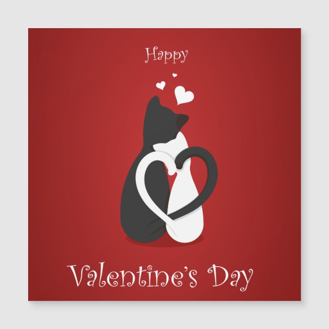 Gatos Dias de os namorados bonitos amam (Frente)