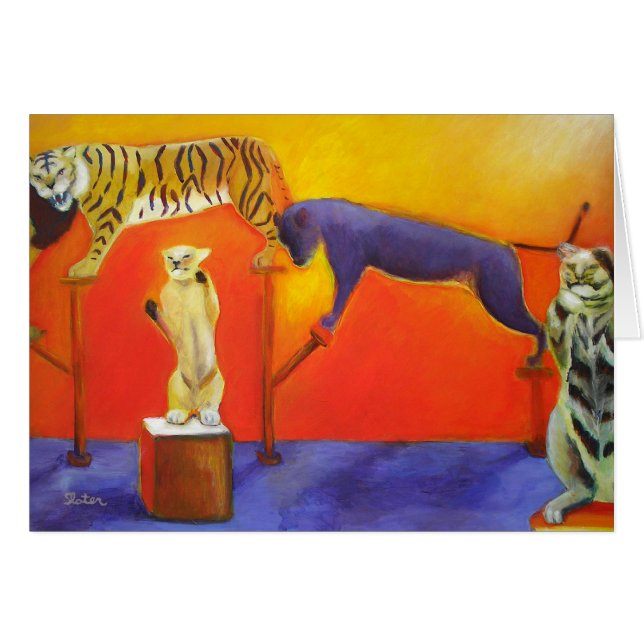 Gatos do circo - cartão (Frente Horizontal)