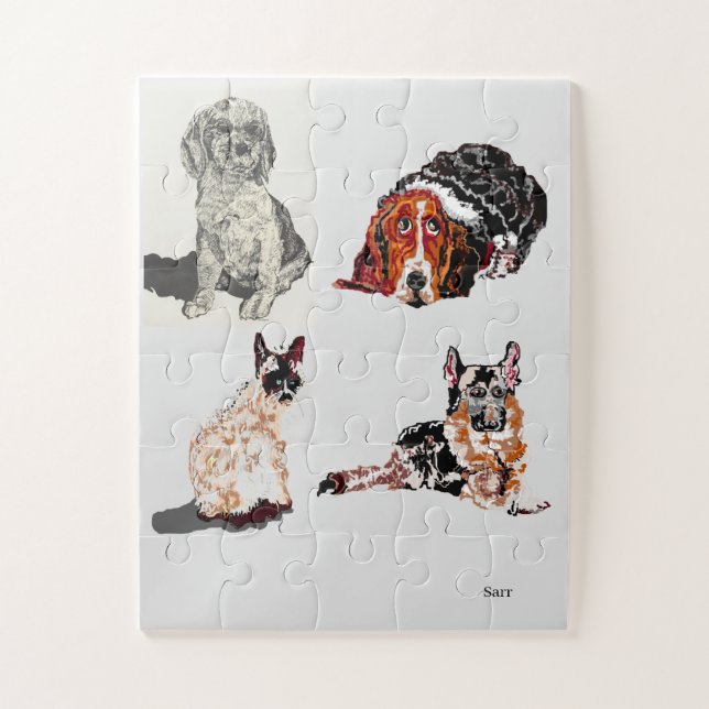 Gatos e quebra-cabeça (Vertical)