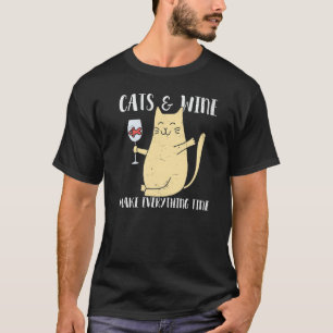 Gatos E Vinho Tornam Tudo Bem Gráfico Top