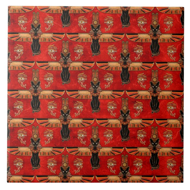 Gatos egípcios e padrão de olhos de cavalo (Frente)