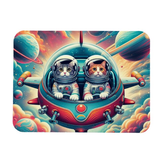 Gatos em ímãs espaciais! (Horizontal)