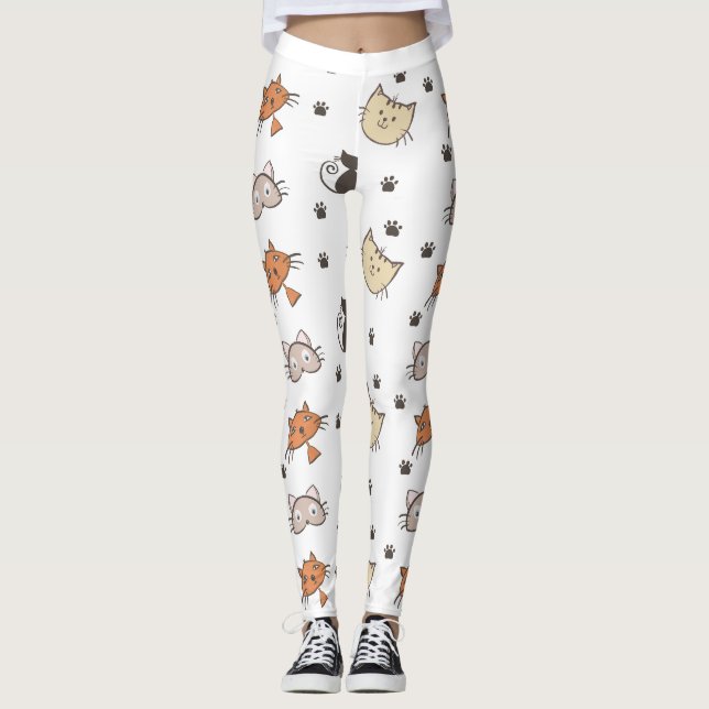 gatos em Leggings (Frente)