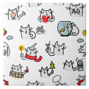 Gatos engraçados, leite e magia.