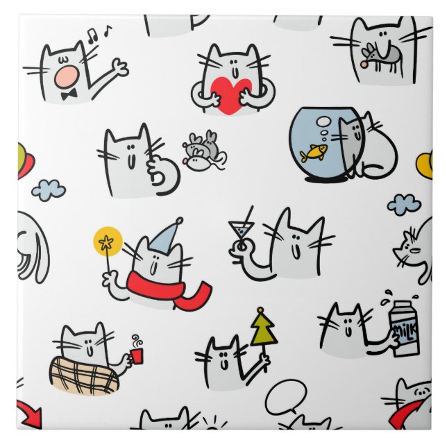 Gatos engraçados, leite e magia. (Frente)
