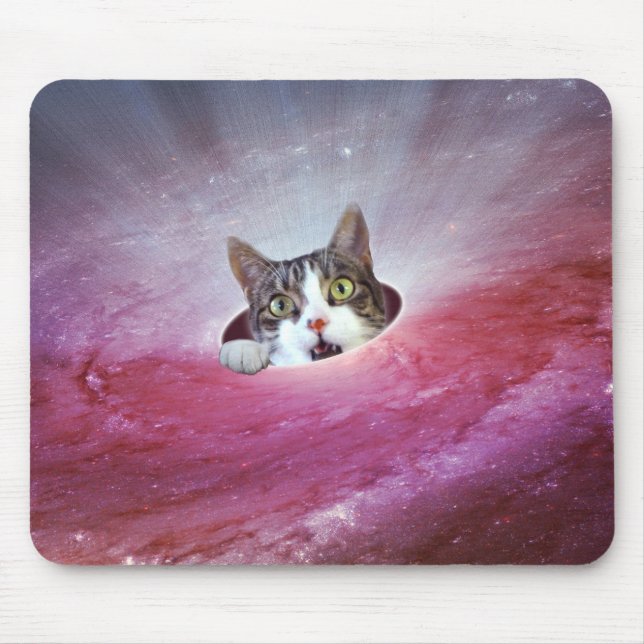 Gatos espaciais da Galáxia LOL Funny Mousepad (Frente)