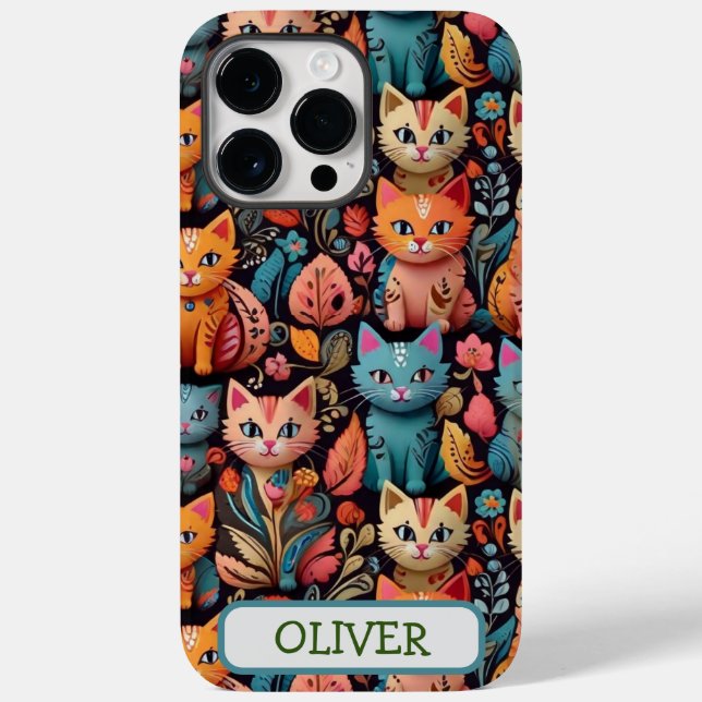 Gatos Fofos Coloridos e Caprichosos (Verso)
