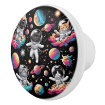 Gatos Fofos no Controle Espacial.