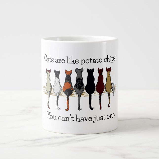 Gatos, Gatos, Gatos e uma Xícara Gigante de Café (Frente)