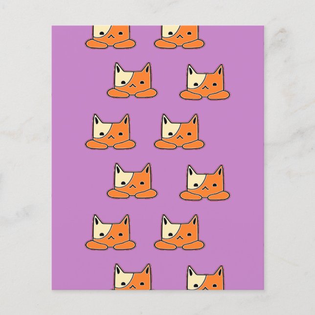 Gatos graves em roxo (Frente)