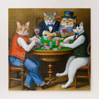 Gatos Jogando Poker, Quebra-cabeça 676 Peças