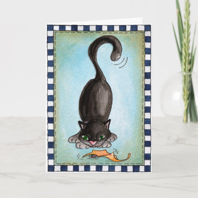 Gatos Mais Negros - Cartão Saudável (Frente)