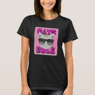 GATOS MANDAM Camiseta do amante de gato fofo