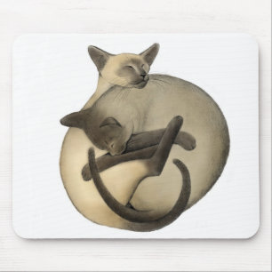Gatos Mousepad do amor de Yin Yang