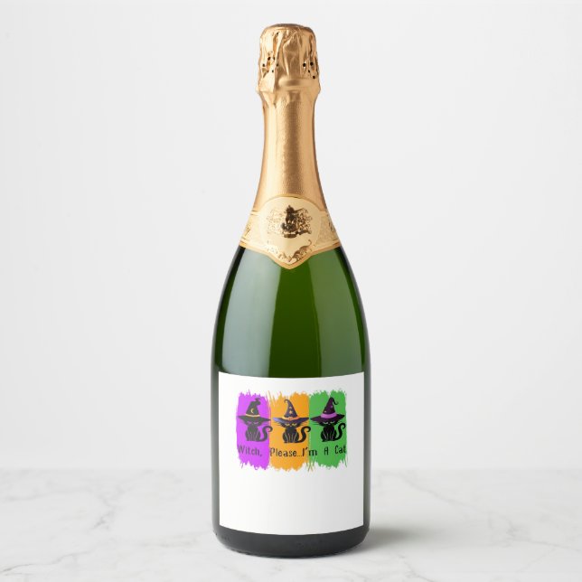 Gatos Negros Em Chapéus De Bruxas Essencial (Frente)