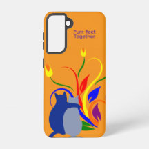 Gatos Perfeitos Juntos Capinha para Galaxy – Laran