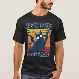 Gatos Pew Madafakas Tops Pijamas de Verão Pewpew C