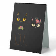 Gatos Pretos Encantadores Amarelos