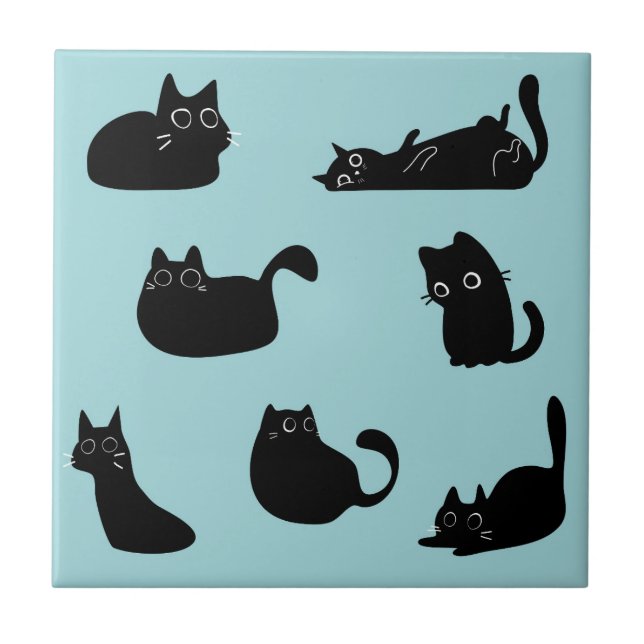 Gatos Pretos Engraçados (Frente)