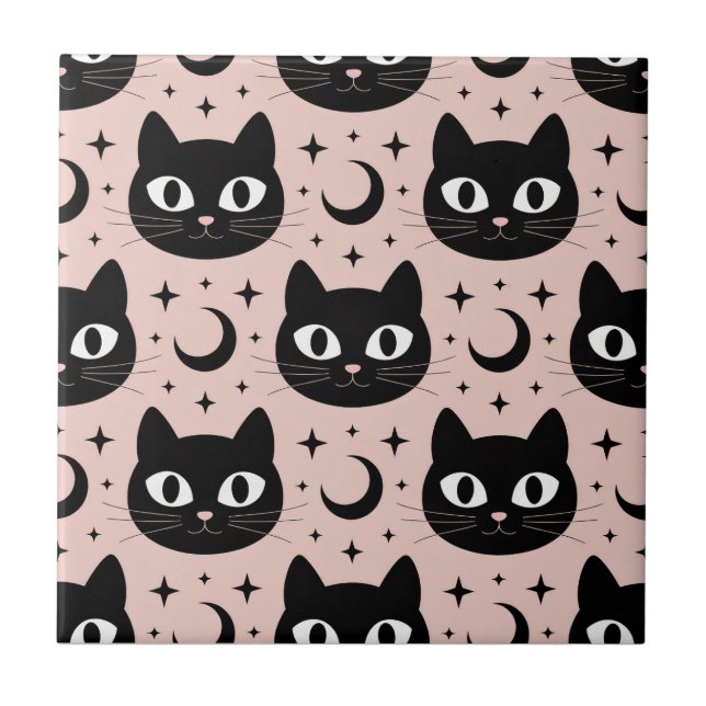 Gatos Pretos Fofos & Halloween Celestial (Frente)