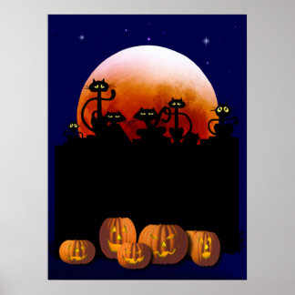 Gatos Pretos, Lua, Poster