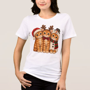Gatos Ruivos de Natal - Papai Noel Rena Boneco de