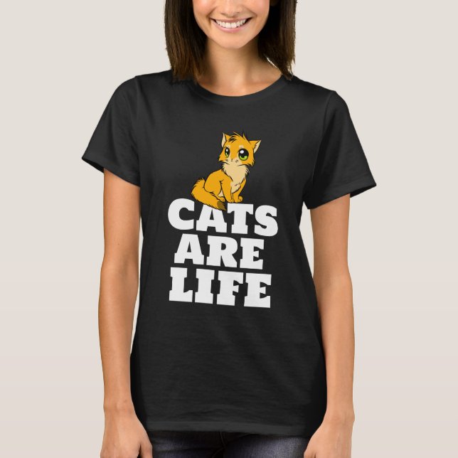 GATOS SÃO CAMISETAS DE CAMISAS T GINGER DE GATO VI (Frente)