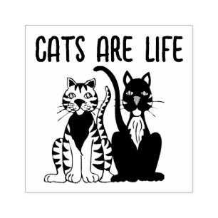 GATOS SÃO CARIMBOS DE BORRACHA DE GATO VIDA