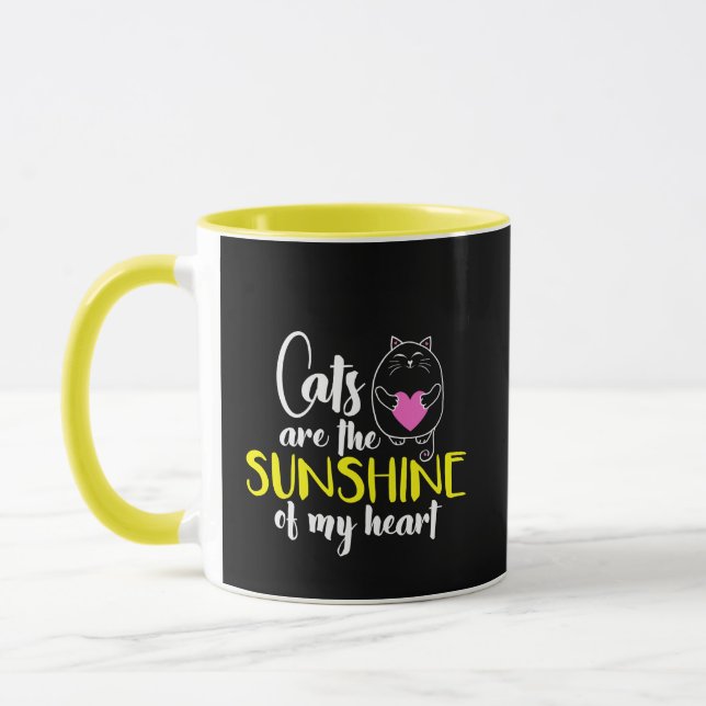 Gatos são o Sol da Minha Caneca do Coração (Esquerda)