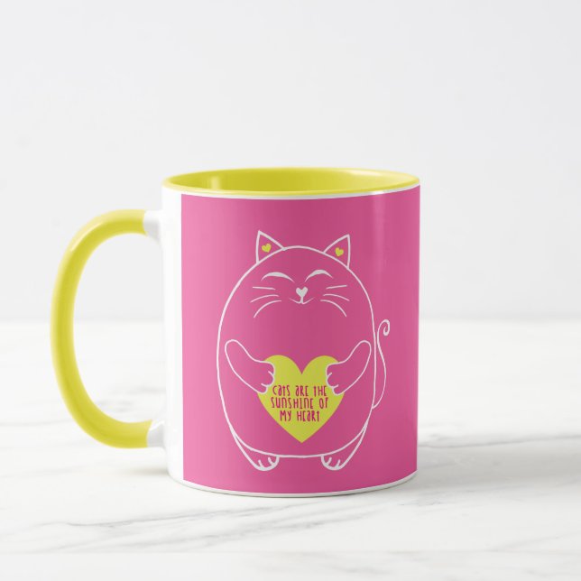 Gatos são o Sol da Minha Caneca do Coração (Esquerda)